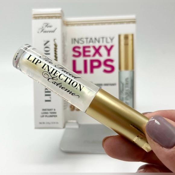 Too Faced | Lip Injections Extreme | (Travel size) | Clear - NIB - Picture 1 of 7